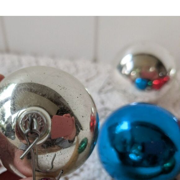 Lot of 9 vintage Christmas Balls - Made in Poland - Picture 3 of 6